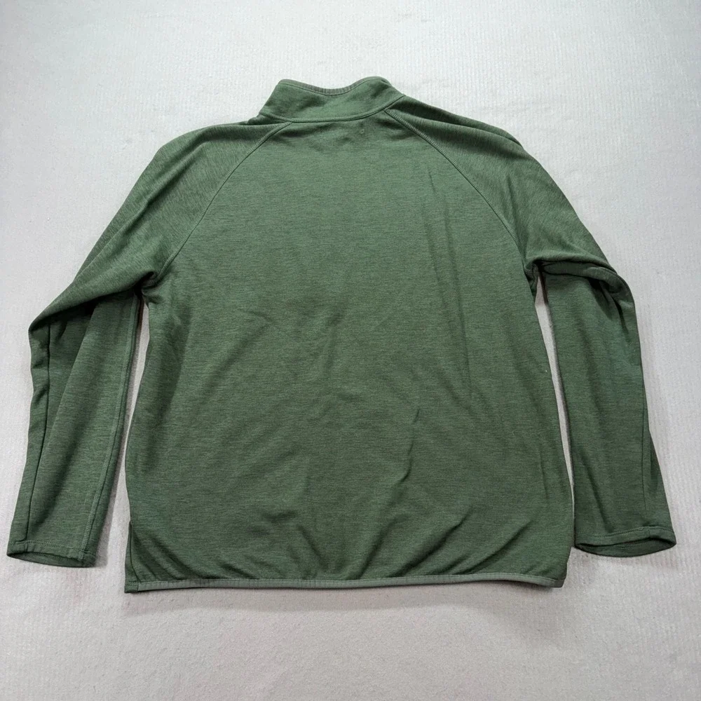 The‎ North Face Quarter Zip Pullover Mens XL Green Heathered Fleece NF0A3SO7